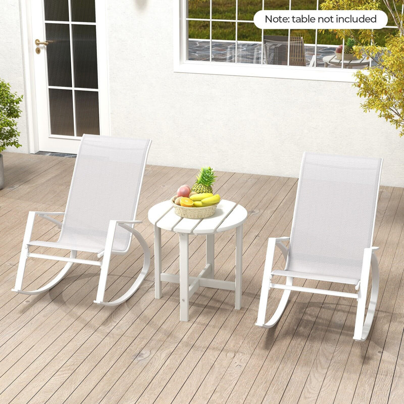 Outdoor Chair, Grey/White