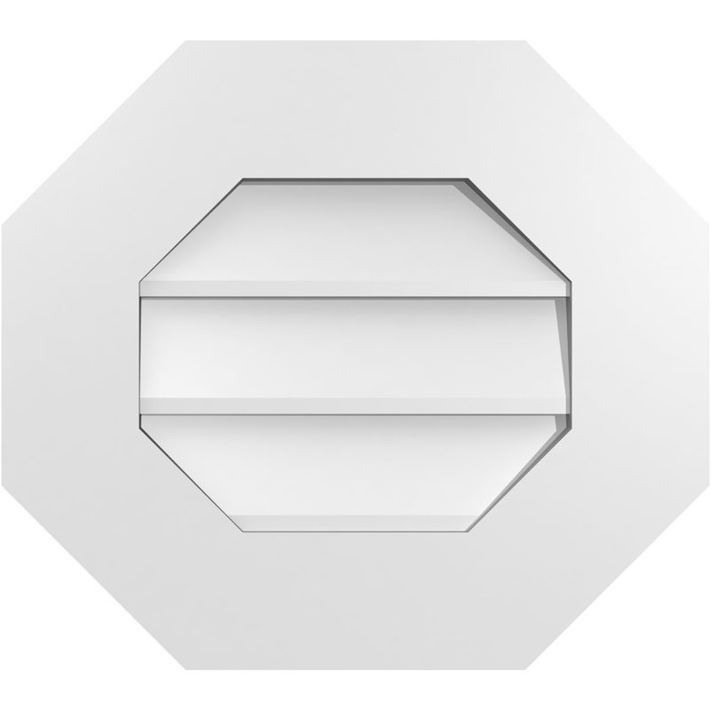 Évent horizontal gondole allongé en surface octogonal Signature, H 16 po x l 18 po x P 1 po