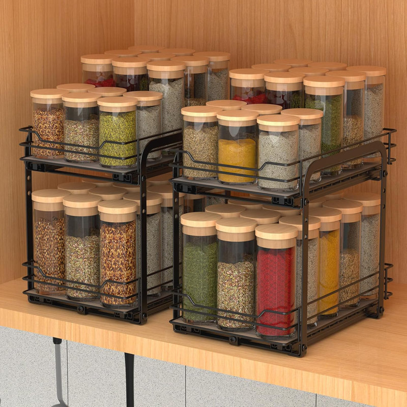 Pull Out Spice Rack Storage Container