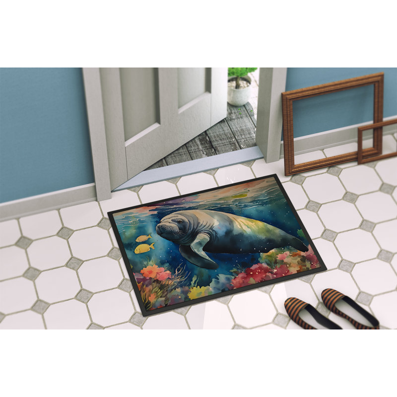 Quisha Non-Slip Doormat, 24" W x 36" L