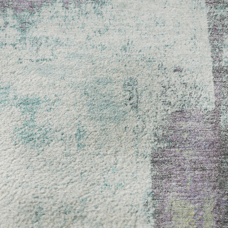 Premium Machine Washable Pirtle Abstract Rug, Rectangle 10' x 14'
