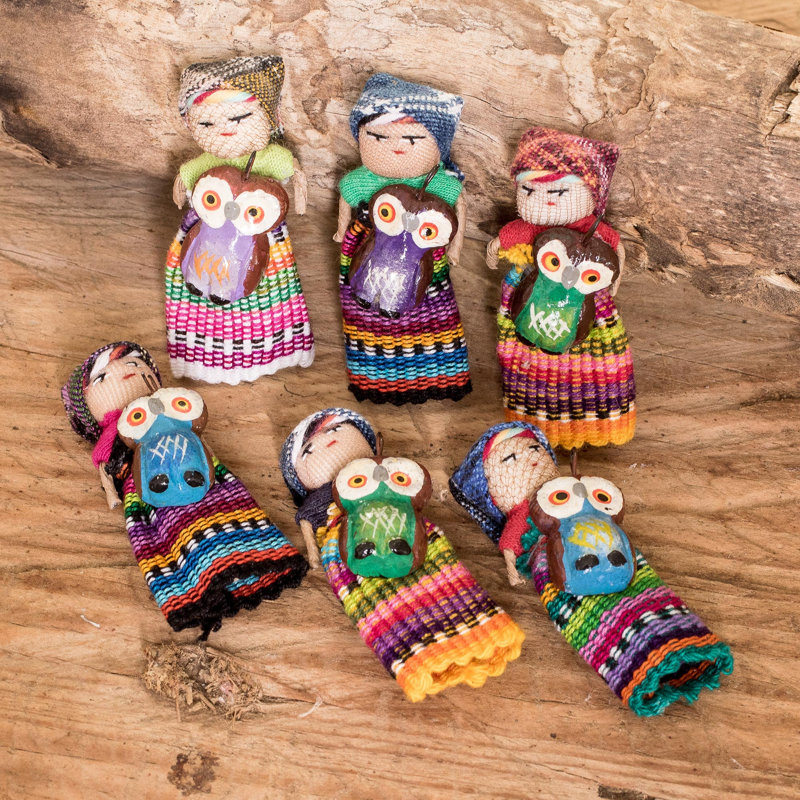 Bungalow Rose Handmade Sharing Wisdom Cotton Decorative Dolls