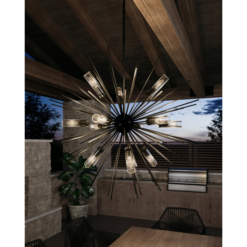 Hilo 12 - Light LED Outdoor Chandelier