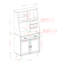 Armoire de rangement à 4 tiroirs Fairlin-1422208432