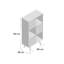 Riko 110cm H x 60cm W Wood Standard Bookcase-42007503
