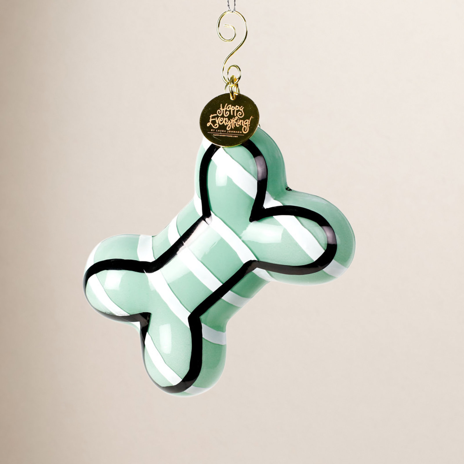 2.5'' Glass Hanging Figurine Ornament