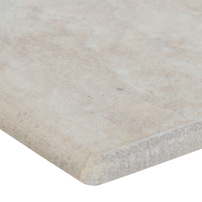 Linden 3 in. x 24 in. Matte Porcelain Bullnose Tile Trim, Sienna