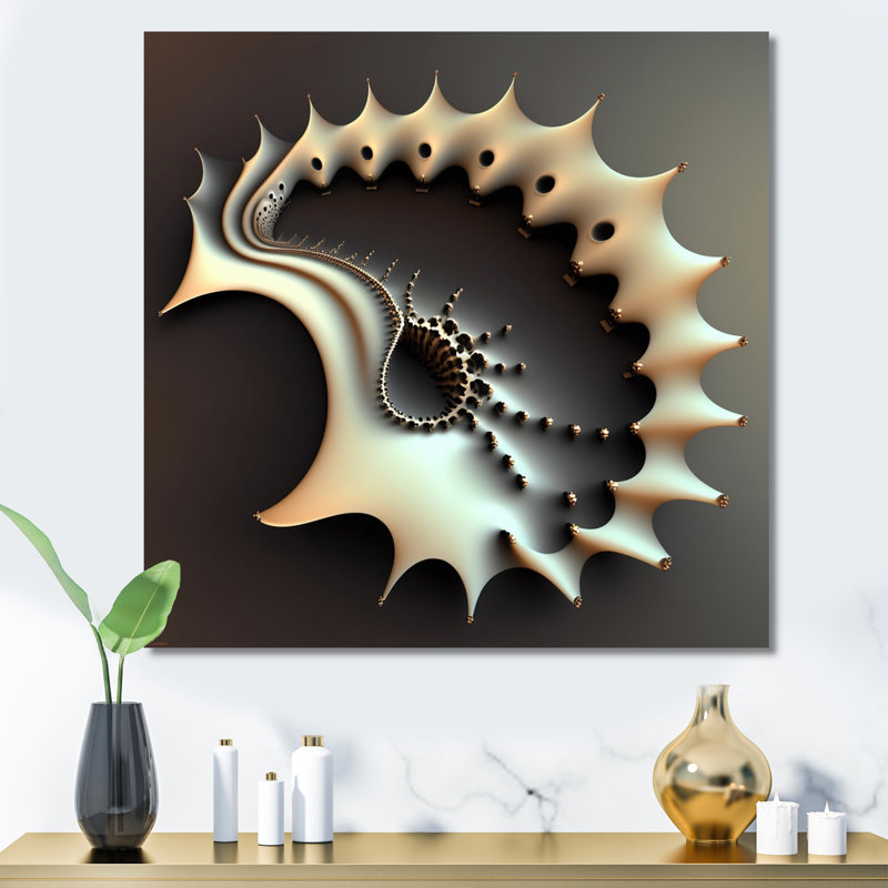 3D Fractal Universe - impression, H 30 po x l 30 po x P 1 po, Toile tendue