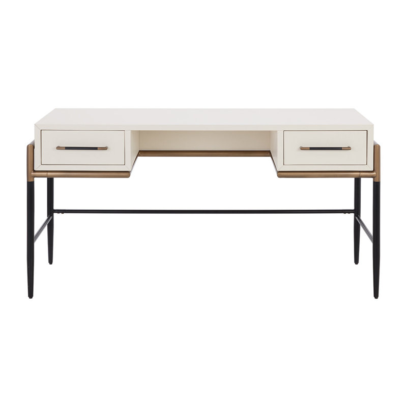 Weldrick Desk, White/Black