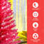 Arbre de Noël rouge de 4 pi avec 50 lumières UL et 122 pointes en PVC - Arbre de Noël artificiel pré-éclairé pour la décoration d'intérieur-990595325