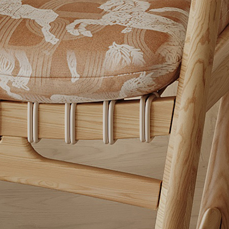 Chaise berçante confortable en bois de frêne de haute qualité