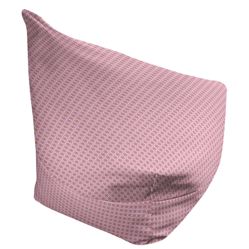 Bean Bag Chair & Lounger, 29" H x 38" W x 42" D, Pink/Red