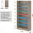 Shoe Cabinet, 9 Tiers 40-45 Pairs Heavy Duty Wood Freestanding Shoe Storage Cabinet