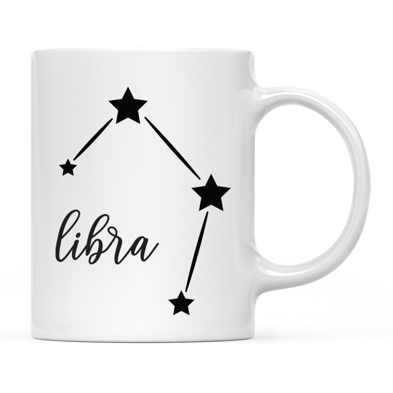 Tasse à café Zodiac en forme d’étoile constellation, Balance