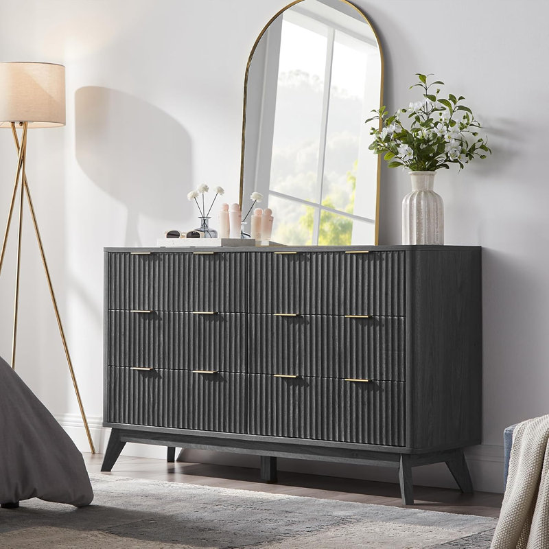 Commode 6 tiroirs Sladen, Dark Alder