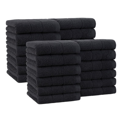 Essuie-mains Family Essentials (paquet de 24), 12 x 12, coton