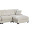 Beatt Modern Canapé Modulaire Contemporain 4Pc Ensemble modulaire en velours côtelé LAF RAF Chaises Chaise sans accoudoirs Repose-pieds