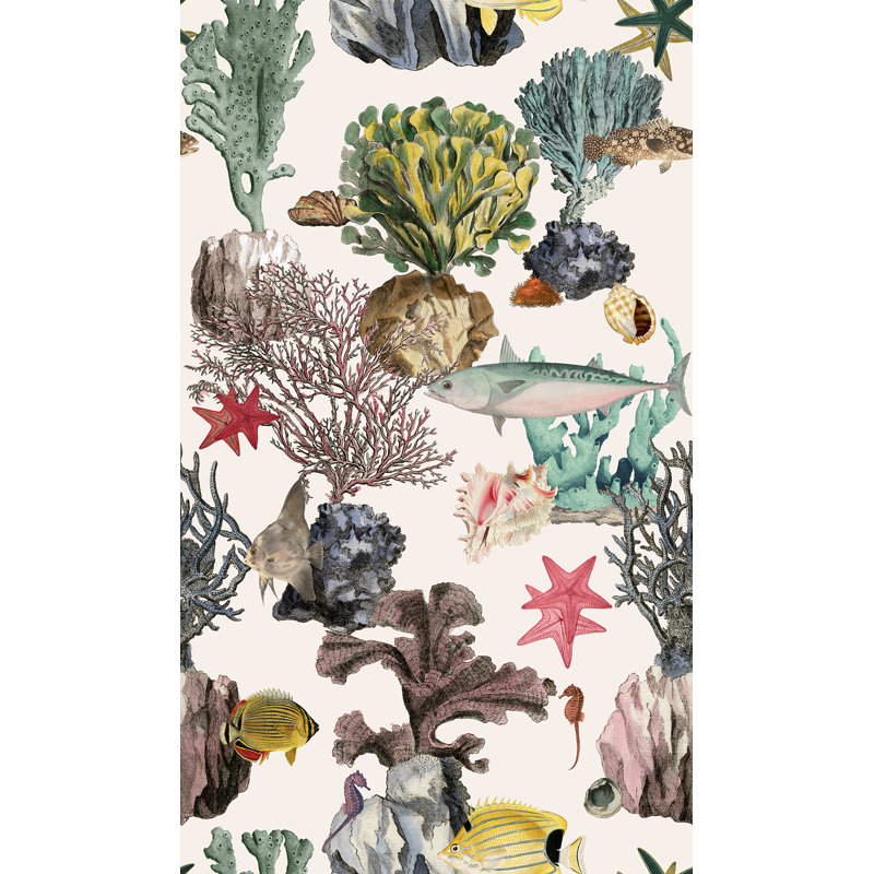 Yuki Osada Floral Wallpaper Double Roll, Off White