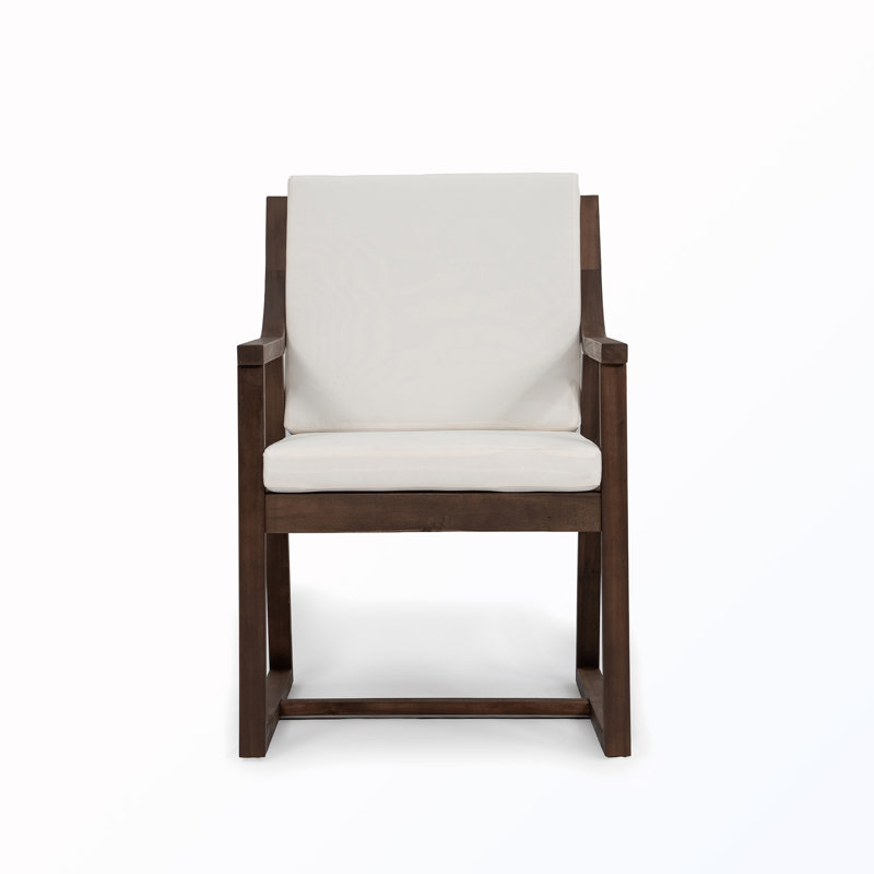 Chaise longue de patio avec coussins amovibles (ensemble de 2), Moka