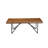 Table basse Winschoten Live Edge, noyer clair
