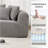 109 Inch Cloud Sectional Couch, Boneless Sofa For Living Room, Corduroy Modular Couch With L Shape Chaise, Modern Compressed Sofa In A Box, Memory Foam Filling (LIGHT GREY)-1541468139