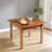 Nordic Square Dining Table with Rustic Oak Finish