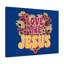Love Like Jesus Flower Heart - Wrapped Canvas Print
