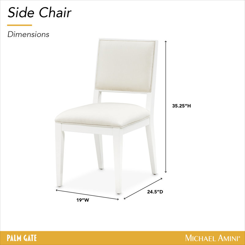 Palm Gate Side Chair - Cloud White