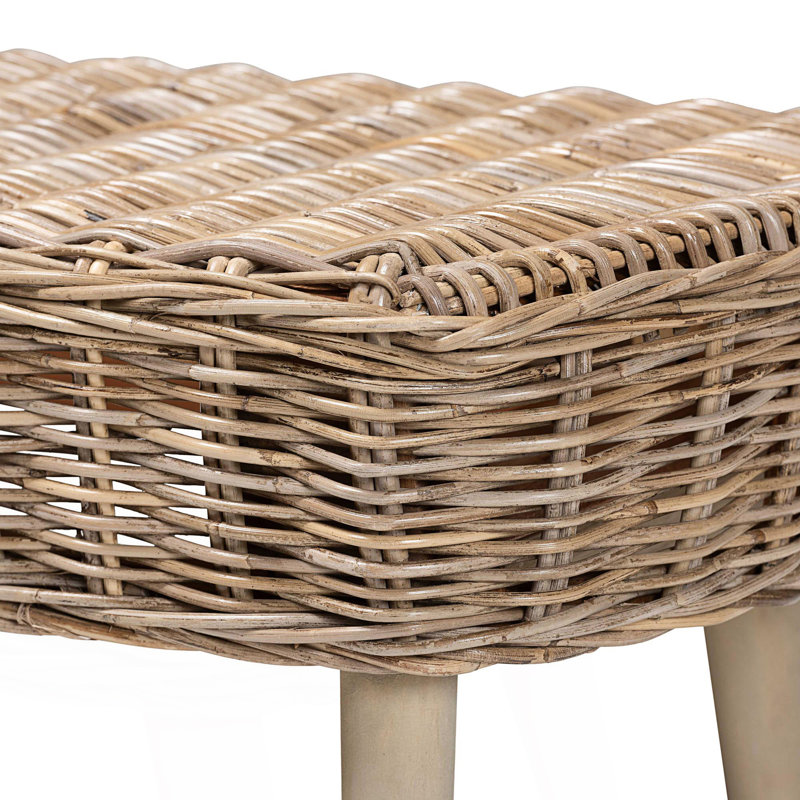 Banc d'appoint Modern Bohemian Rattan