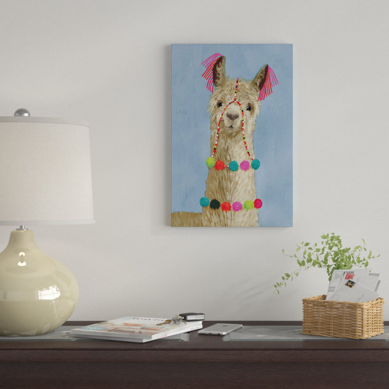 «Adorned Llama III», impression, H 40 po x l 26 po x P 1,5 po, Toile tendue