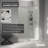 Fluence 44-1/2-In - 47-1/2-In W X 75-23/32-In H Sliding Shower Door with 1/4-In Thick Crystal Clear Glass
