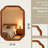 Mid-Century Irregular Wood Framed Decorative Wall Mirror-1808717771-1808717772