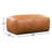 Denver Full-Grain Genuine Italian Leather Ottoman-465882998