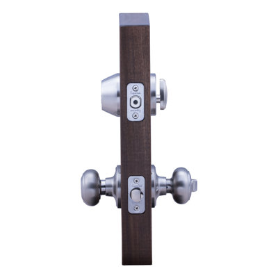 Colonial Knobs With Deadbolt Reversible Entry Set