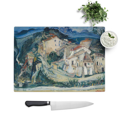 View of Cagnes by Chaim Soutine Chopping Board