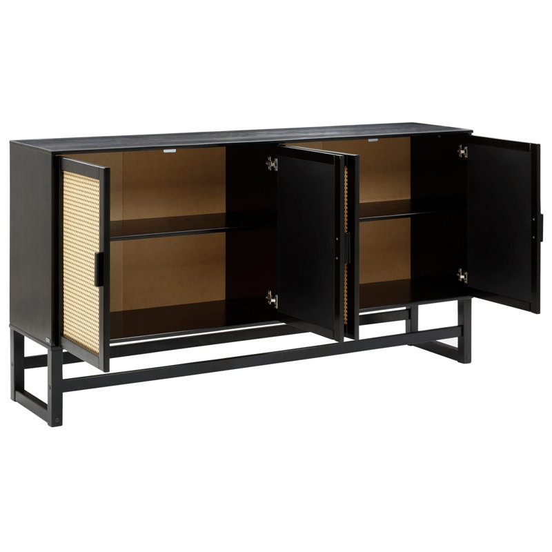 Divina 170cm Solid Wood Sideboard, Espresso