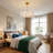 19.7In. 6 - Light Drum Chandelier With Flower Accent