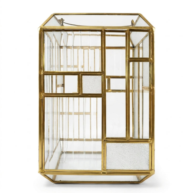 13.65'' H Metal Tabletop Lantern