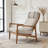 Modern Accent Armchair, Solid Wood Frame with High Back-949678003-949678028