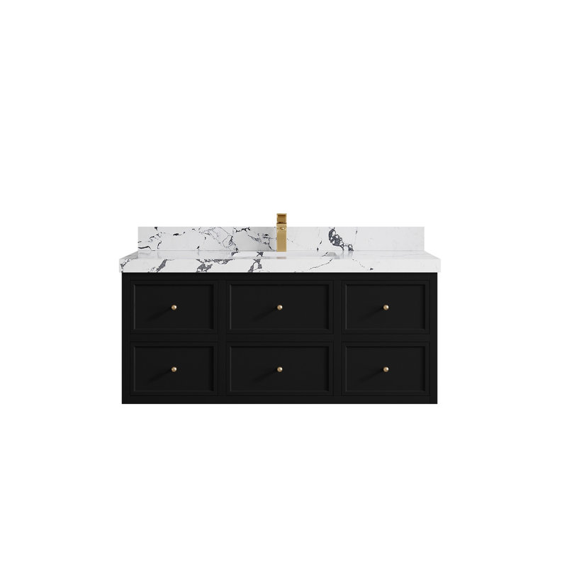 Meuble-lavabo simple 48 po Roswell, Doré Viola