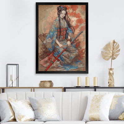 «Fierce Samurai Girl II», impression sur toile
