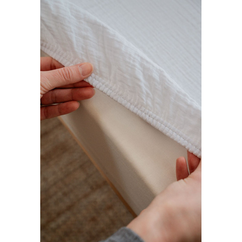 Drap-housse pour bébé, Blanc