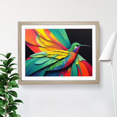 Hummingbird In Colour Vol.3 Abstract - Single Picture Frame Print