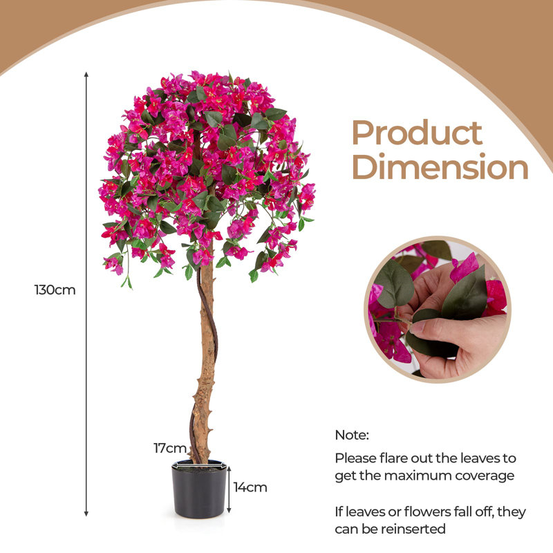 130 cm H Faux Tree Plant