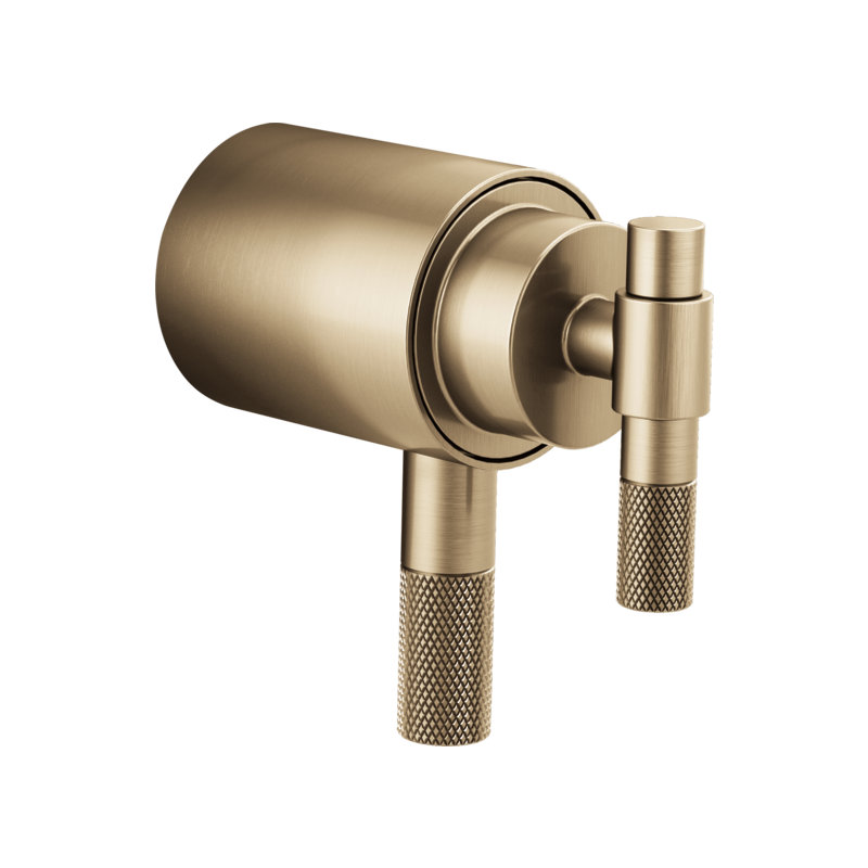 Litze® Thermostatic Shower Faucet with TempAssure®, T-Lever, Luxe Gold