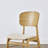Solid Wood Dining Chair with Upholstered Seat-117435492