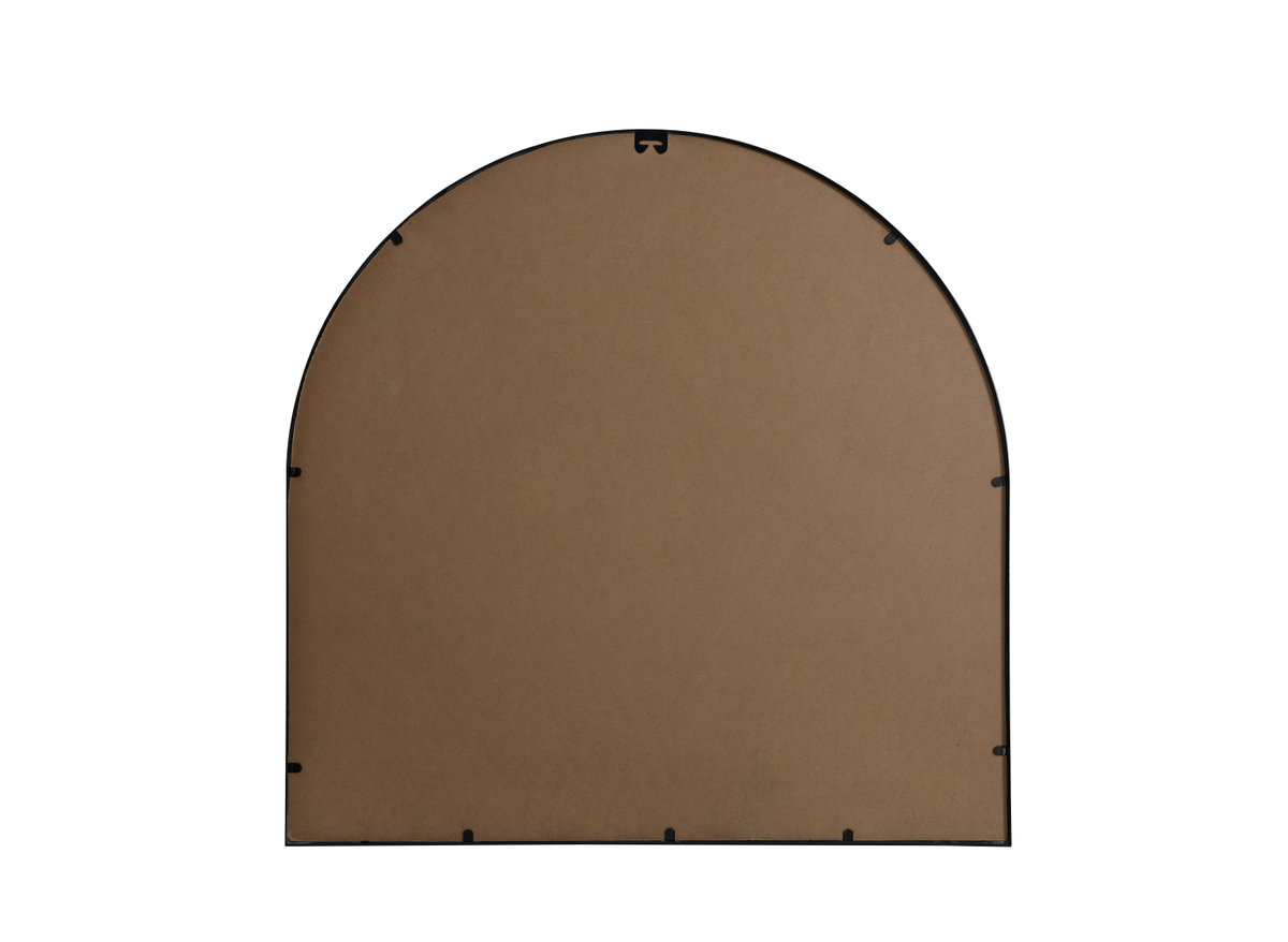 Sabine Metal Arch Wall Mirror, Black, 36" x 36"