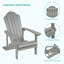 Chaise Adirondack en plastique Harb-1849433067