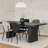 Rectangular 84-inch Wood Dining Table Black