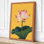 Single Lotus Bloom Botanical - Wrapped Canvas-1234359042-1234359044